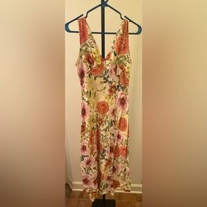 Paper Heart Linen Blend “Summer Romance”V-Neck Maxi Dress Anthropologie